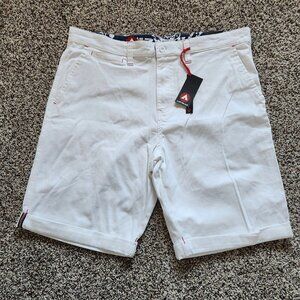 AirWalk Shorts Men's Size36 White Pockets Flat Front Surf Skate Stretch New NWT